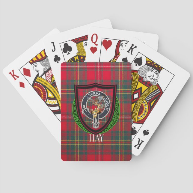 Baralho Hay Scottish Clan Tartan & Crest (Verso)