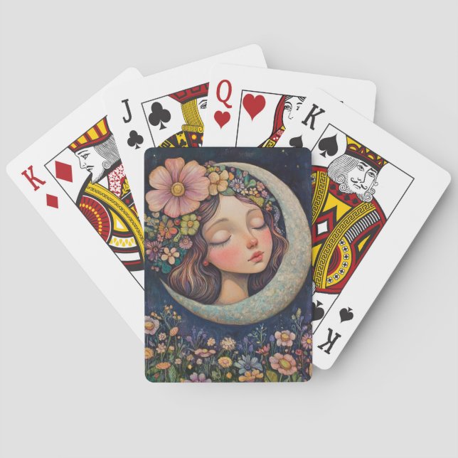 Baralho Headdress Floral & Crescent Moon (Verso)