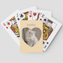 Baralho Heart-Shaped Cat Design