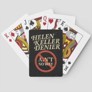 Baralho Helen Keller Negacionista De jeito nenhum Meme Vin