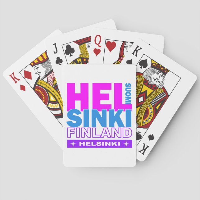Baralho HELSINKI Finlândia jogar cartas (Verso)