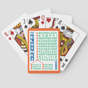 Baralho Helsinki Metro Stations playing cards