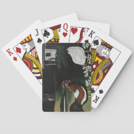 Baralho Hen com seus Pintinhos em uma paisagem rural