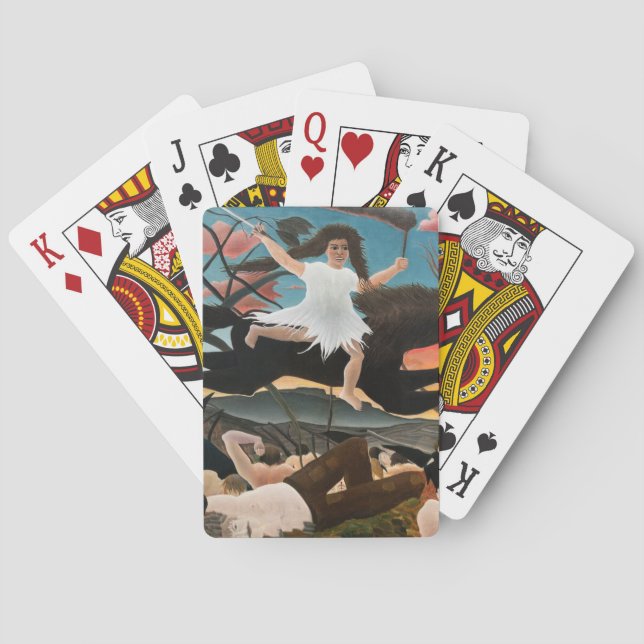 Baralho Henri Rousseau - A Guerra (Verso)