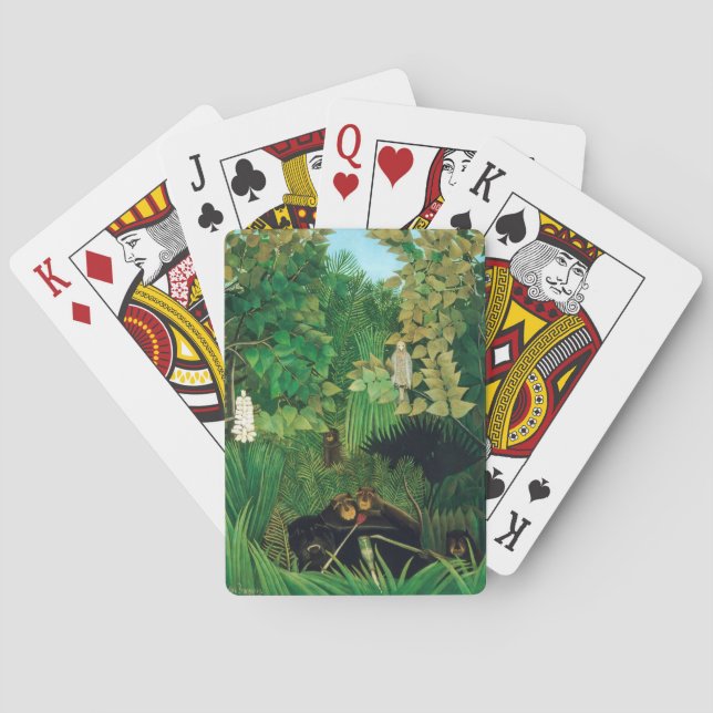 Baralho Henri Rousseau - Os Jesters Feliz (Verso)