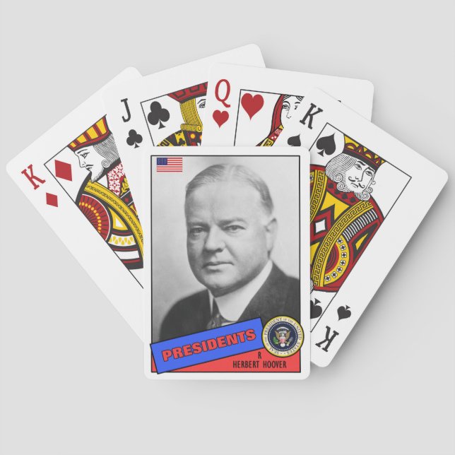 Baralho Herbert Hoover Baseball Card (Verso)