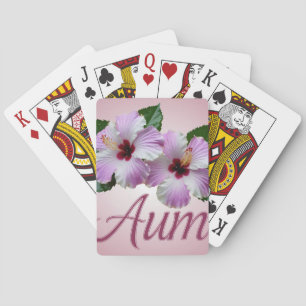 Baralho Hibiscus Flowers Aum Play Cards
