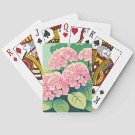 Baralho Hidrangea Bush rosa