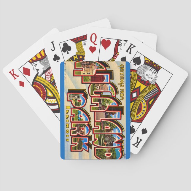 Baralho Highland Park Postcard Playing Cards (Verso)