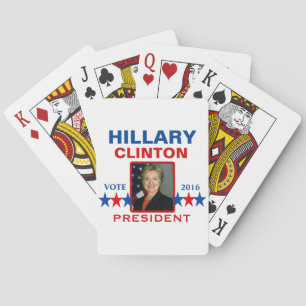 Baralho Hillary Clinton para o presidente 2016