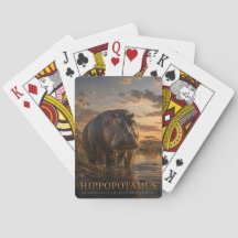 Hipopótamo Rio Africano ANIMAIS Pôquer