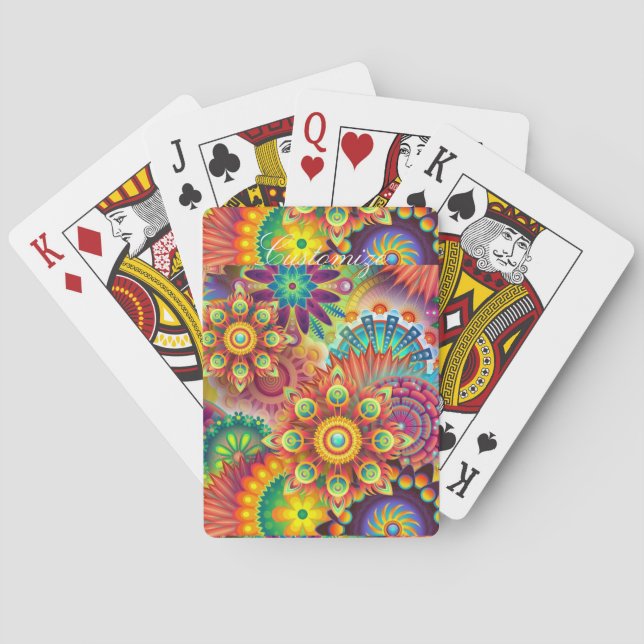 Baralho Hippie Groovy Techno Psychedelic Thunder_Cove (Verso)