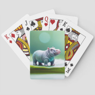 Baralho Hippopotamus Animal Fun Miniature Tamanho Fantásti