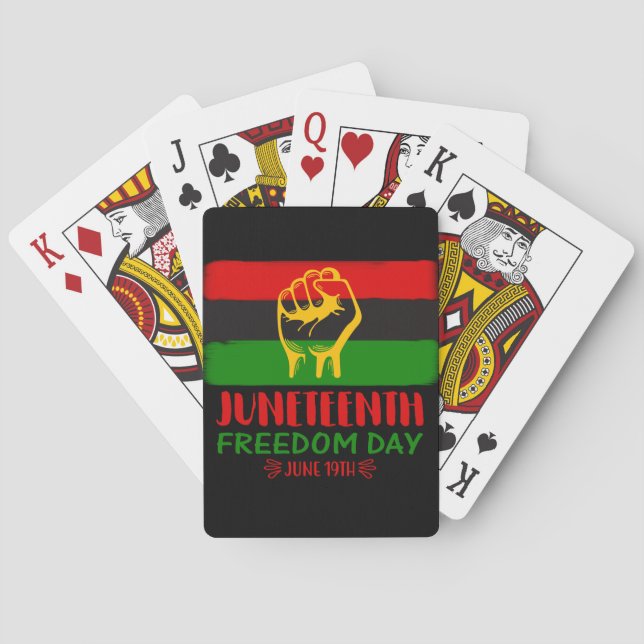 Baralho História Negra do Dia da Liberdade (Verso)