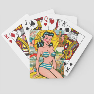Baralho Histórias em quadrinhos de verão da Retro Bikini G