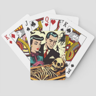 Baralho Histórias em quadrinhos do Casal do Gótico retro