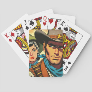 Baralho Histórias em quadrinhos Retroativas de Cowboy/Cowg
