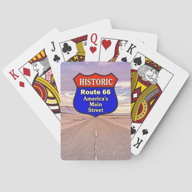 Baralho HISTORIC ROUTE 66 Classic Playing Cards (Verso)