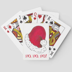 Baralho Ho Ho Ho Feliz Natal Vermelho Papai Noel Hat Xmas