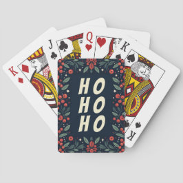 Baralho HO HO HO MistletoBorder Poker Cards