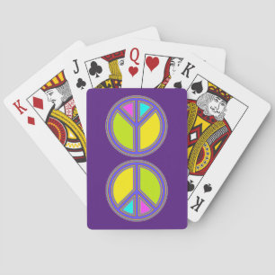 Baralho holiES - sinal colorido PEACE + suas ideias