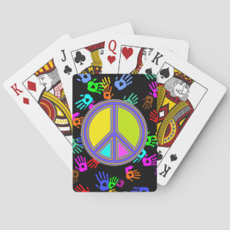 Baralho holiES - sinal colorido PEACE + suas ideias
