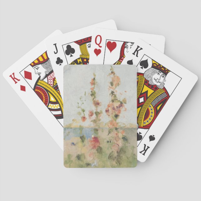 Baralho Hollyhocks pelo mar (Verso)