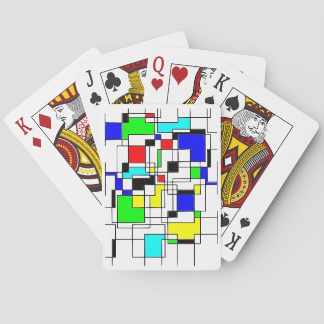 Baralho Homenagem Aleatória A Mondrian (Verso)