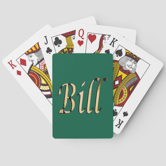 Baralho Homens Chamados Bill (Verso)
