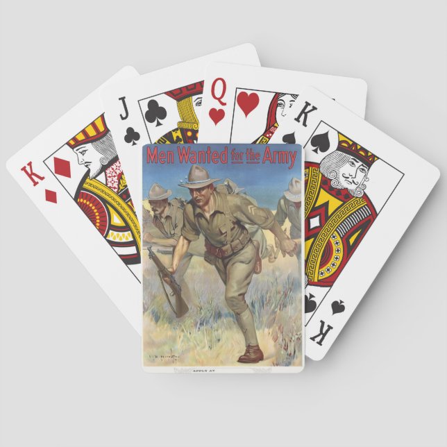 Baralho Homens Procurados Pelo Exército (Verso)