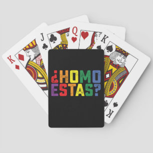 Baralho Homo Está Espanhol, Funny Orgulho gay LGBTQ