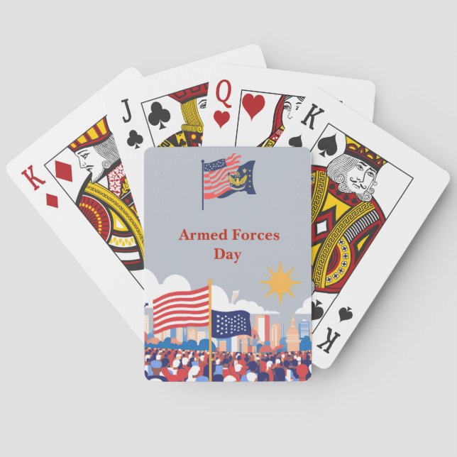 Baralho Honrando Nossos Heróis: Celebração do Dia das Forç (Verso)