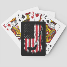 Baralho Hóquei Bandeira Americana Esportes Retro Vintage