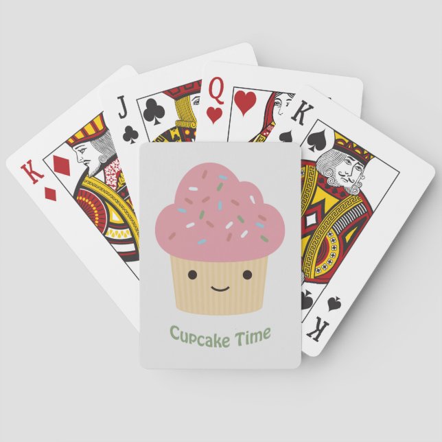 Baralho Hora do cupcake! Cupcake rosa-claro (Verso)