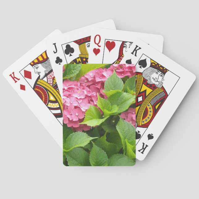 Baralho Hortênsias Rosa Intenso (Verso)