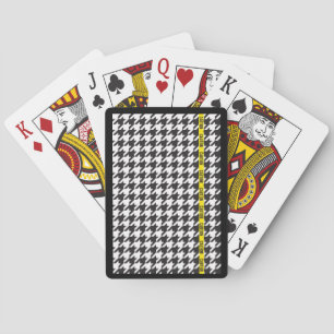 Baralho Houndstooth Envolvido com Cuidado