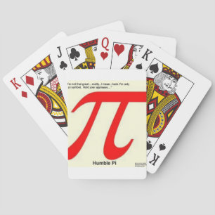 Baralho Humble Pi R Square Engraçado