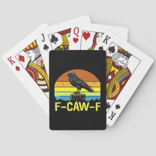 Baralho Humor Corvo Engraçado F-Caw-F Gótico