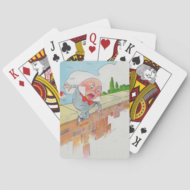 Baralho Humpty Dumpty em Wall Madre Goose Nursery Rhyme (Verso)