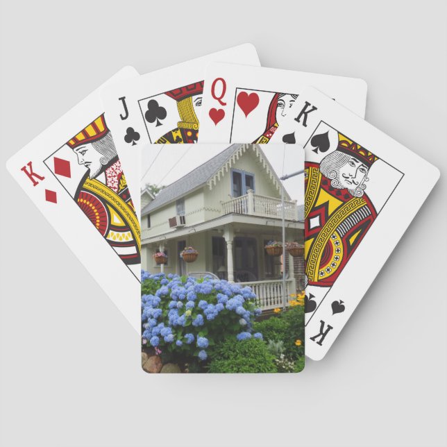 Baralho Hydrangeas no canto - Vineyard de Martha (Verso)