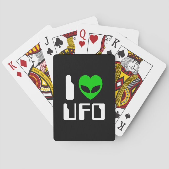 Baralho I Alienígena Heart UFO (Verso)
