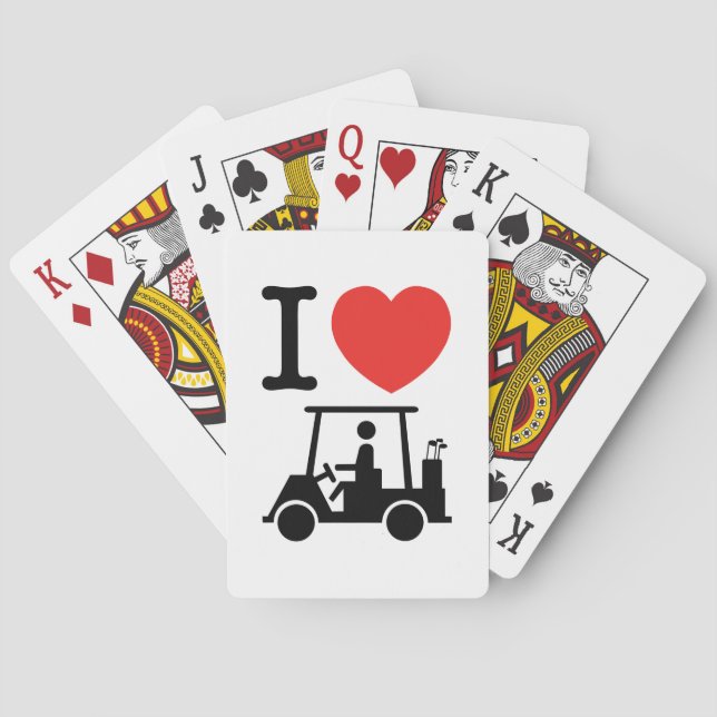 Baralho I Heart (Love) Golf Cart (Verso)