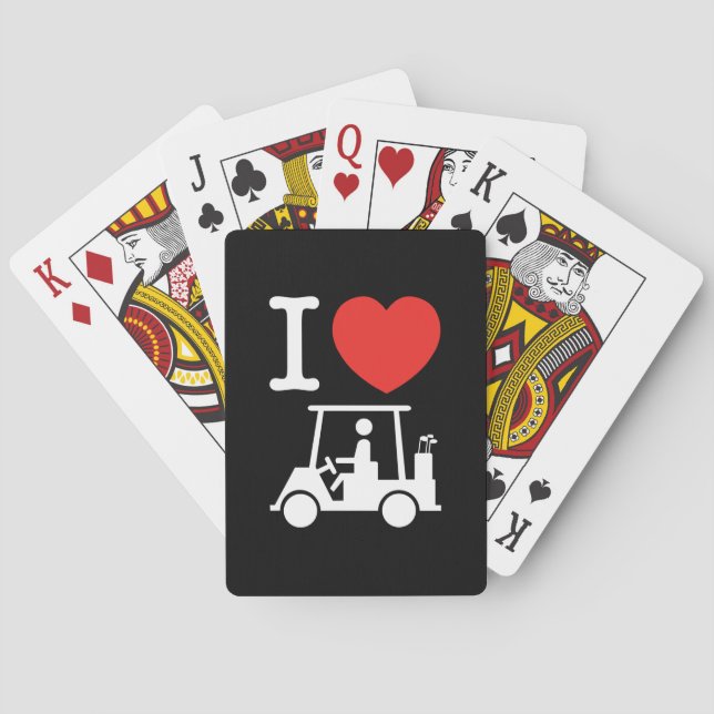 Baralho I Heart (Love) Golf Cart (Verso)