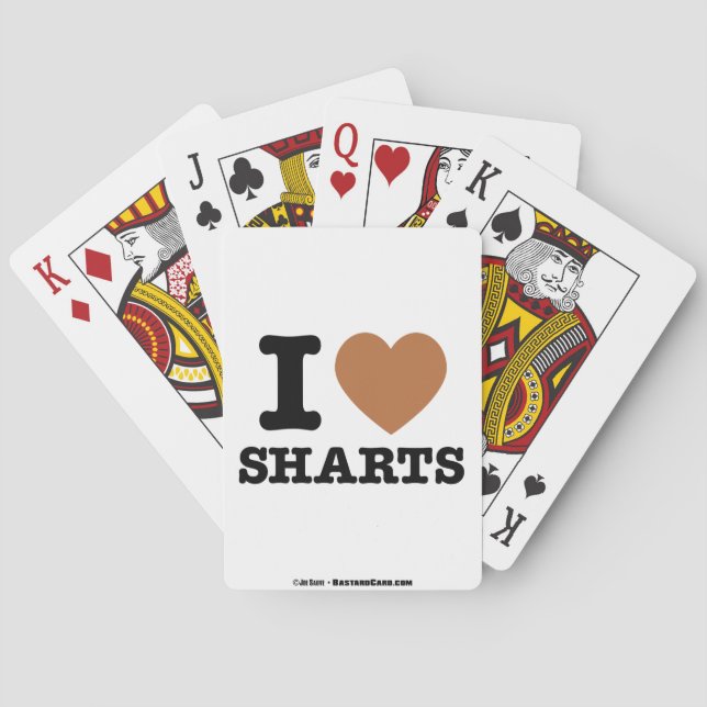 Baralho I Heart Sharts (Verso)