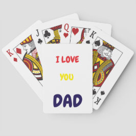 Baralho I Love you dad Elegant and Modern