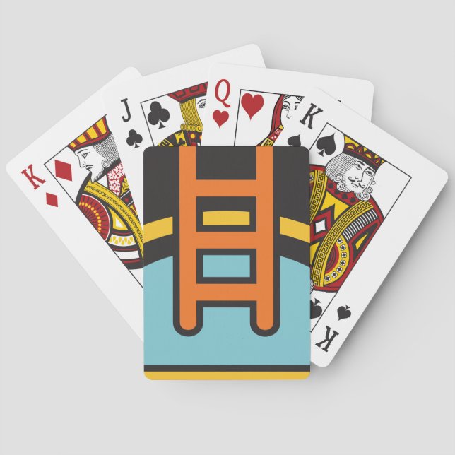 Baralho Ícone de Piscina de Nadação (Verso)