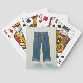 Baralho Ícones de Índigo Pintura em Arte de Denim Denimhea