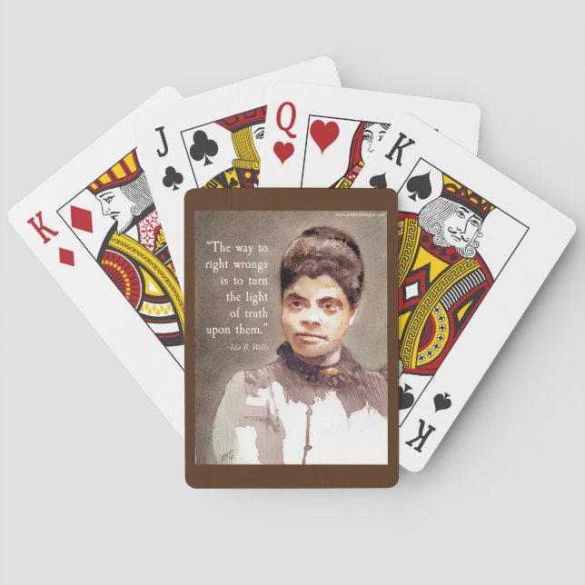Baralho Ida B Wells e Citação da "Verdade" (Verso)
