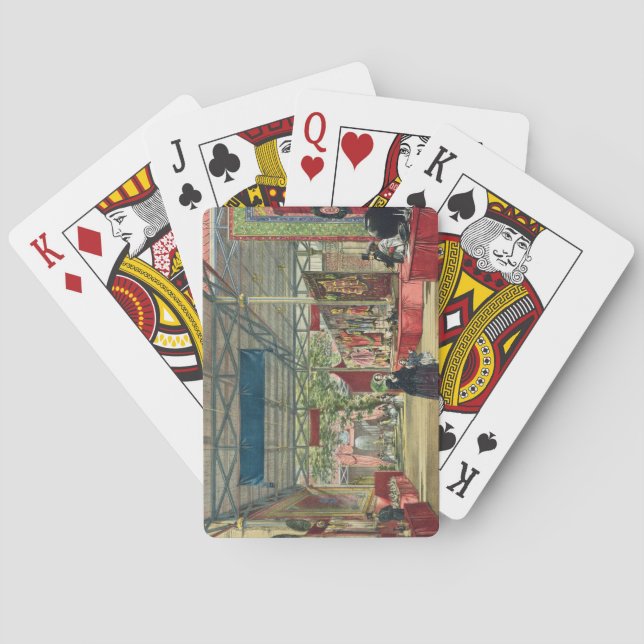 Baralho Ideia da seção de India da grande exposição (Verso)