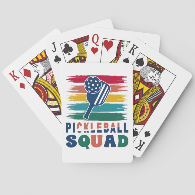 Baralho Ideia de presente para jogadores de pickleball (Verso)